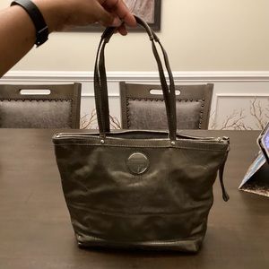 Coach handbag Metallic Green